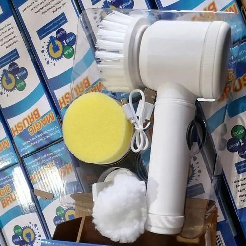 USB 5 in 1 Kitchen Dishwashing Brush Sink Cleaner Bathroom Bathtub Clean Brush Spin Scrubber Wireless Electric Cleaning Brush