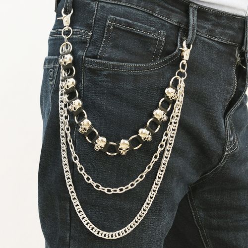 Rock Skull Chain for Pants
