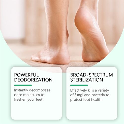 Ximonth 100ml Antimicrobial Foot Sanitizer Fungus Itching Sweaty Feet Treatment Bad Odor Removing Foot Spray with Tea Tree Oil