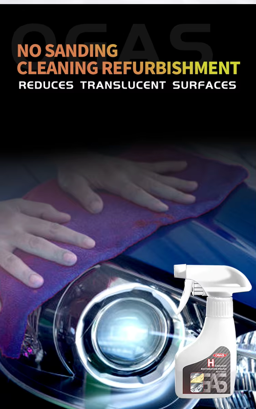 Car Headlight Cleaner Remover for Detailing and Wash Effective Product for Care and Maintenance