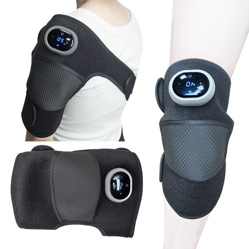 3 in 1 Heated Knee Massager Shoulder Heating Pads Elbow Brace with Vibration Warmers Wrap