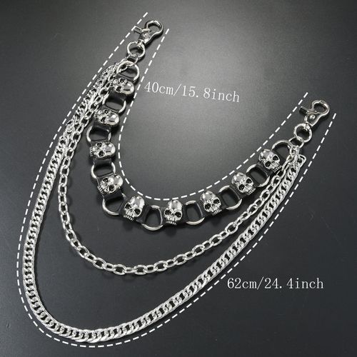 Rock Skull Chain for Pants