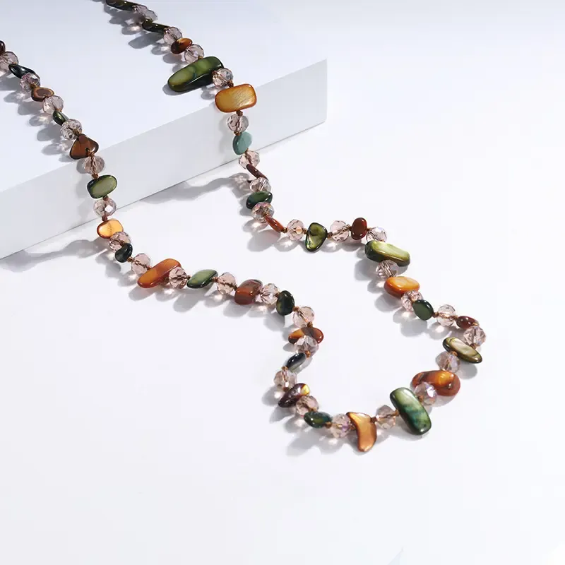 Boho Colorful Seashell  Necklace