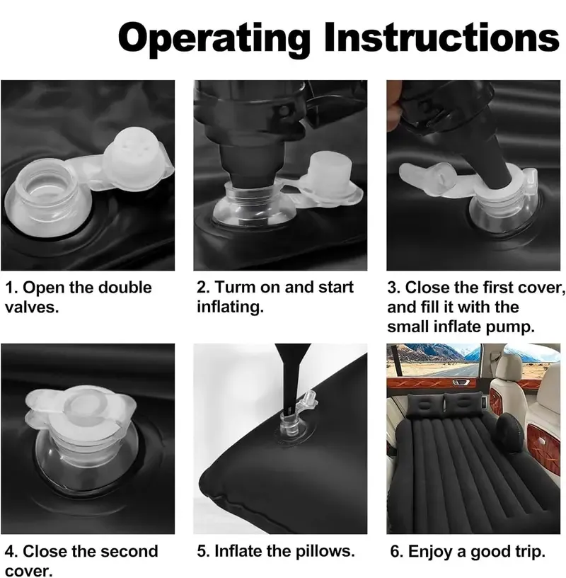 Inflatable car mattress