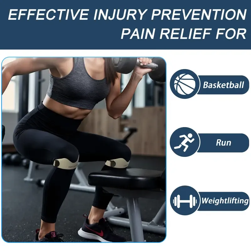Patellar Tendon Support Strap 2 Pack Knee Brace for Women & Men