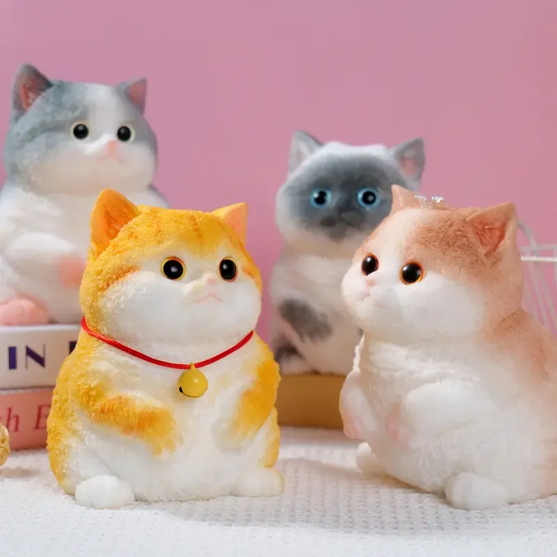Hyperreal Kawaii Cat Simulation Lovely Toy, Stress Relidf toy, Silicone Pinch Cat