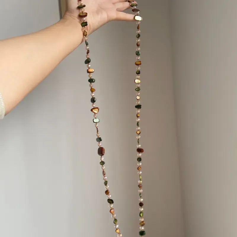 Boho Colorful Seashell  Necklace