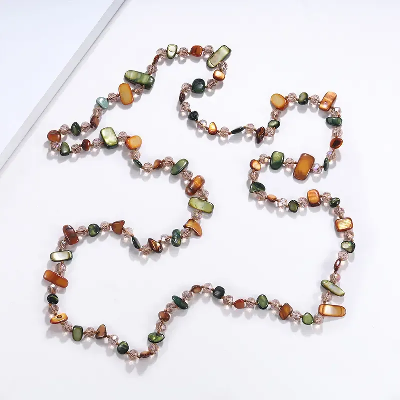 Boho Colorful Seashell  Necklace