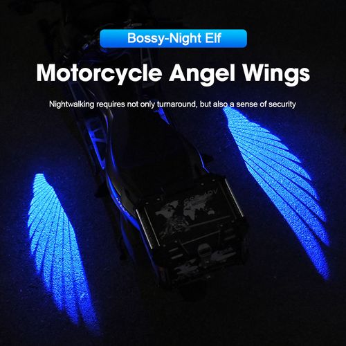 New motorcycle ground light Angel Wing projection light