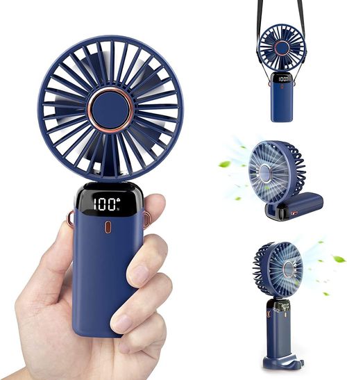 Mini portable folding desktop fan