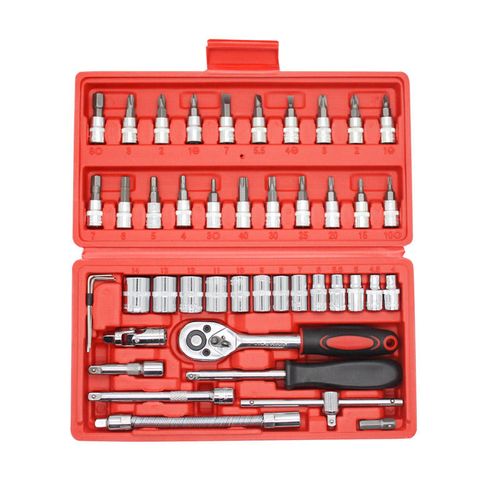 46-piece socket ratchet wrench set