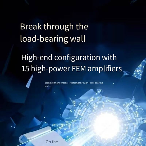 White WiFi Signal Booster, Six-Antenna Home Wall-Penetrating Wireless Network Amplifier