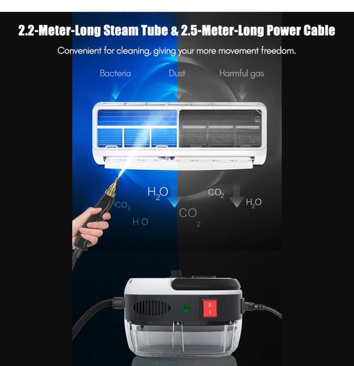 2500W High Pressure Steam Cleaner 3.0 Bar 1.2L Handheld High Temperature Steamer for Home Kitchen Car