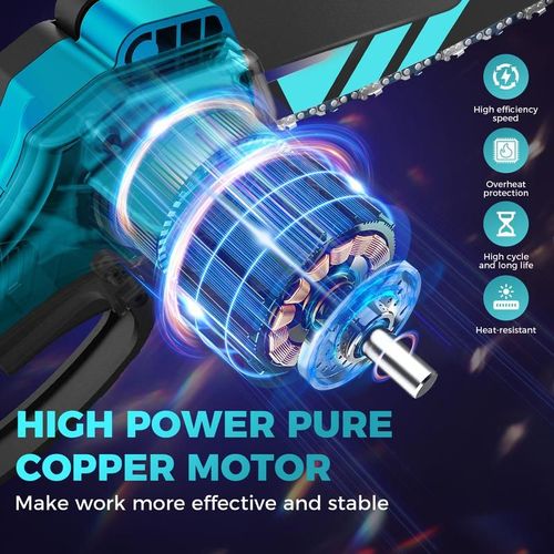 SAKER 6 Inch Mini Cordless Electric Chainsaw 20V Li ion 2 Batteries for Tree Trimming Wood Cutting