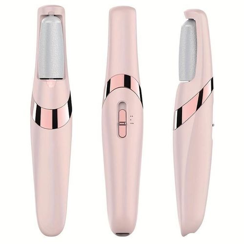 Rechargeable Electric Foot File Callus Remover with LED Light Replaceable Grinding Heads USB Charging for Smooth Feet