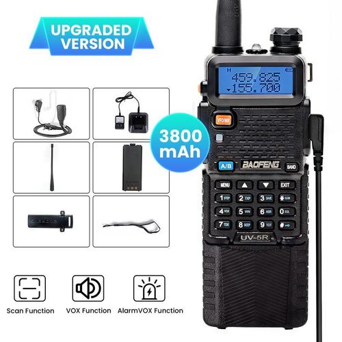 Hey guys Tired of bad signal or dead batteries Grab the BAOFENG UV-5R Two-Way Radio 8W strong signal 3800mAh big battery free earpiece and charger included Perfect for work camping biking Stay connected no hassle Click link below get yours now