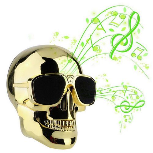 Skull Shaped Bluetooth Speaker Wireless Sunglasses Style Portable Mobile Subwoofer Multi Purpose Speaker