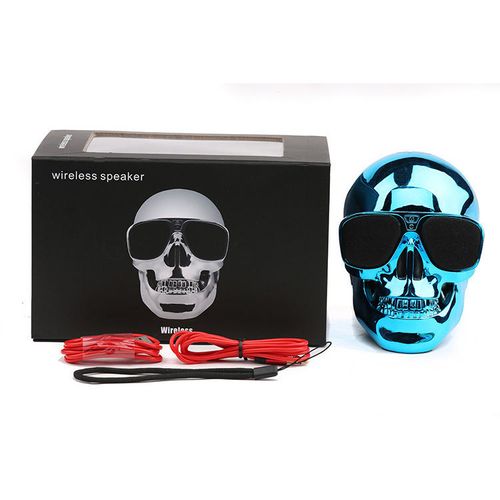 Skull Shaped Bluetooth Speaker Wireless Sunglasses Style Portable Mobile Subwoofer Multi Purpose Speaker