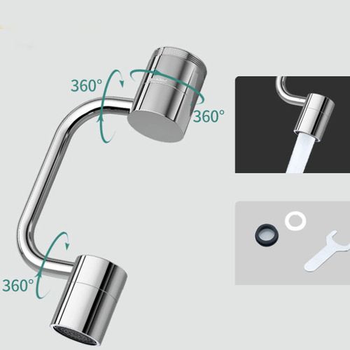 Rust-Free Alloy Swivel Faucet: 360° Rotatable Design