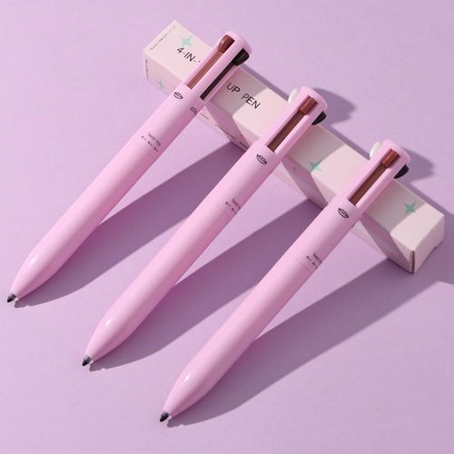 4-in-1 Makeup Pencil - 4-Color Lip Liner, Highlighter, Eyeliner & Eyebrow Pencil