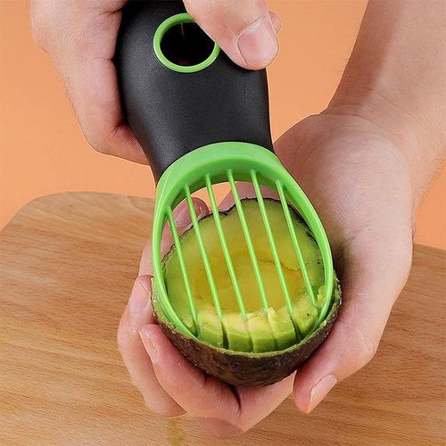 Home and Kitchen Tools: 3-in-1 Multi-functional Cutter for Kiwi, Avocado, and Mango (with Core Remover)