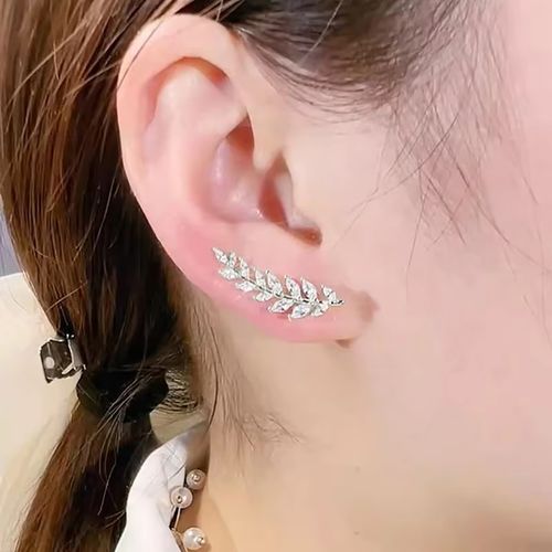 Super Flash Wheat Ear Fashion Exquisite Light Luxury Diamond Earrings