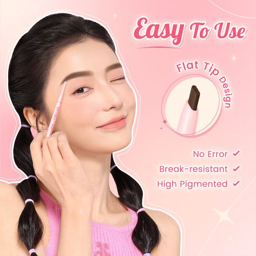 PINKFLASH PF-E25 Dual ended Eyebrow Pen Waterproof Eyebrow Pen Eyebrow Contouring Pen