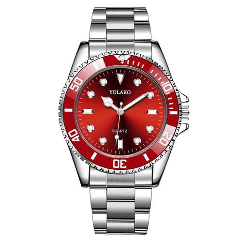Green Submariner Style: New Business Quartz Watch with Luminous Dial & Steel Strap
