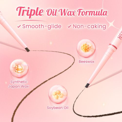 PINKFLASH PF-E25 Dual ended Eyebrow Pen Waterproof Eyebrow Pen Eyebrow Contouring Pen