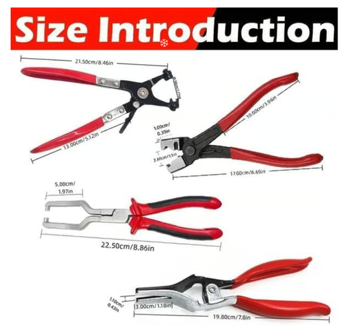 🎉 Black Friday Sale! All-in-One Hose Clamp Tool Set（4PCS）🔧🚗