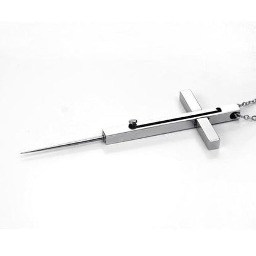 Self-Defense Cross Necklace