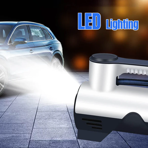Portable cordless car tire pump with digital display