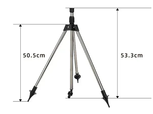 🔥💯Stainless Steel Rotary Irrigation Tripod Telescopic Support Sprinkler👇