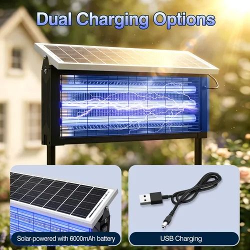 🔥HOT SALE🔥 COD！Cross-Border Solar Mosquito Traps: Wholesale of Waterproof, Plug-in Fly Traps for Orchards, Bed-and-Breakfasts, Gardens, and Outdoor Spaces