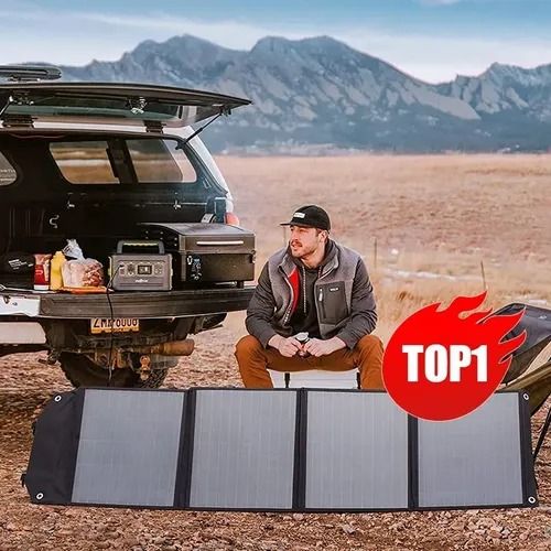 🔥Hot Seller🔥 COD! Solar Foldable Bag 30-200W 18V Power Storage Solar Bag Outdoor Solar PV Panel Foldable Bag