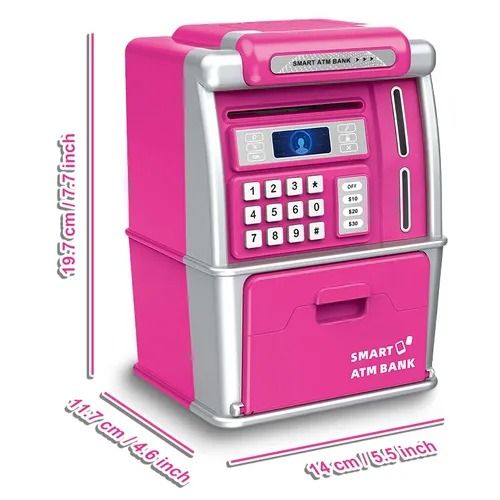 🔥HOT SALE🔥 COD！ATM (Automated Teller Machine) — Large-Capacity Piggy Bank with Access to Deposits and Withdrawals — Smart PIN and Card Swipe — Children's Piggy Bank