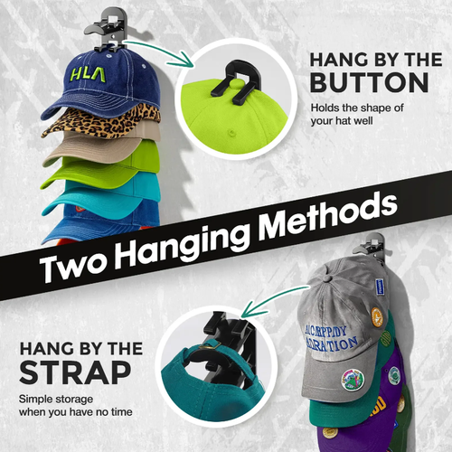 Wall-mounted hat rack - each rack can hold