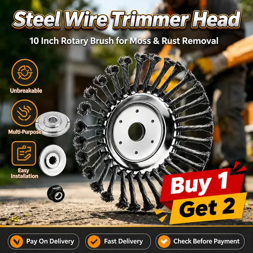 🔥HOT SALE🔥 COD！Lawn Mower Steel Wire, 6-inch and 8-inch Grass-Cutting Heads, Derusting Wheels, Weeding Wheels, Weeding Heads, Weeding Discs—Universal Parts for Grass Cutters