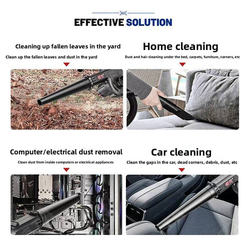 DIY Lithium Rechargeable High-Power Blower Hair Dryer Industrial Strong Car Household Soot Dust Collector Site Use Brushless