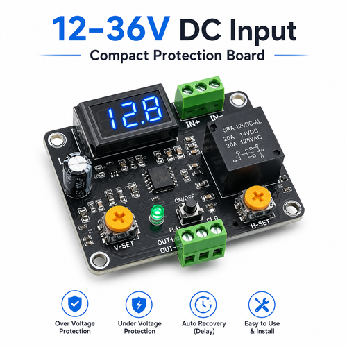 🔥HOT SALE🔥 COD! DC Voltage Protection Module: Disconnects Output When Lithium Battery Is Under-Voltage, Depleted, or Low on Power