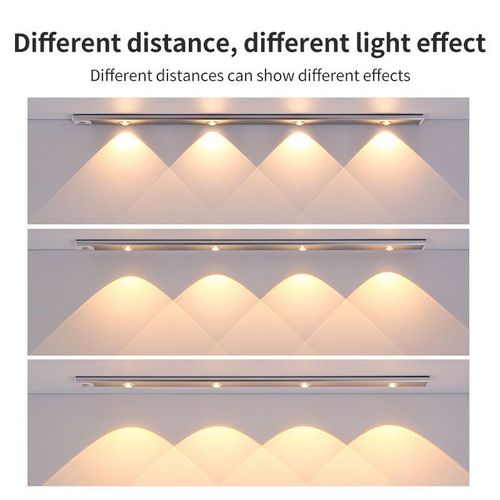 ⏰USB Magnetic Wireless Home Kitchen Motion Sensor Led Under Cabinet Light Furniture Lighting