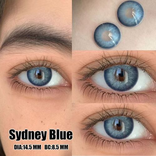(1-Year Wear) Colored EYESHARE Natural Color Lens Eyes Color Contact Lenses for Eye + Contact Lens Box