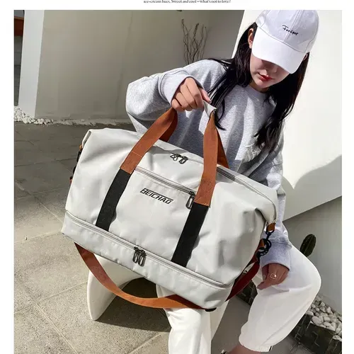 🔥🔥Hot Sale Promotion -Large Capacity Lightweight Duffle Handbag - Spacious & Durable, Portable for Overnight Trips - Versatile Travel