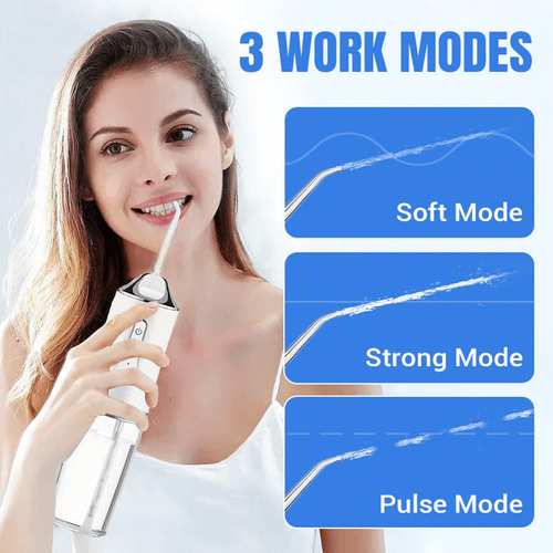 New Design🔥Teeth Cleaning with 3 Modes 4 Jet Tips IPX7 Waterproof Teethfloss for Home Travel