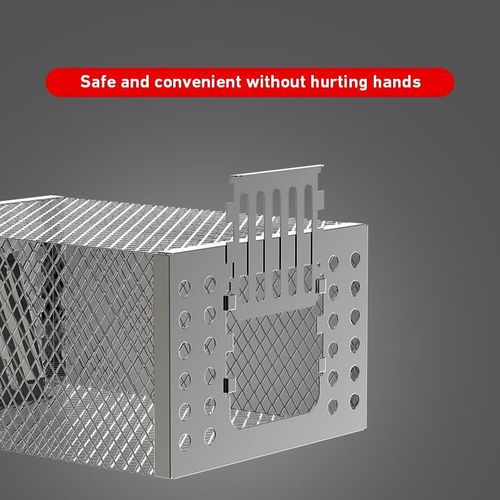 Reusable galvanized automatic door closing mousetrap, non-toxic and harmless, suitable for indoor and outdoor warehouses, garages and restaurants