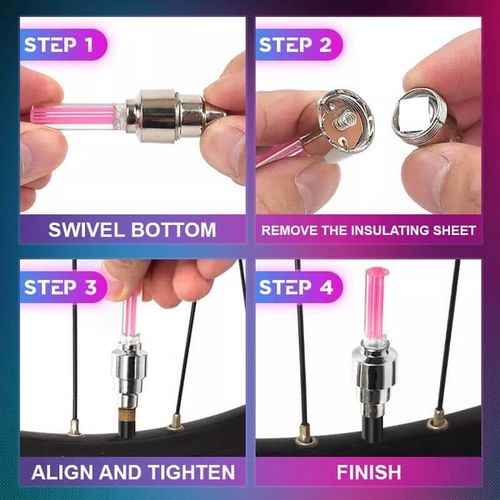 BUY 1 SET (2PCS)  LED WHEEL LIGHTS（It really glows）