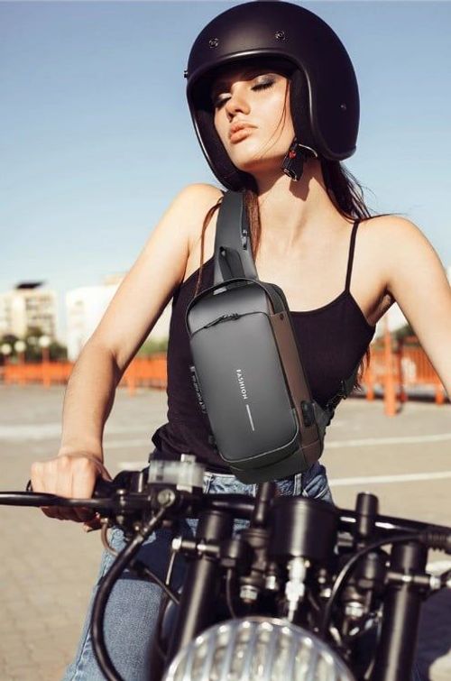 2024 Nova bolsa tipo estilingue antifurto de fibra de carbono simplificada