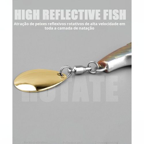 🎣Isca Artificial  Mini Tornado Spinner Vibração Longo Alcance​