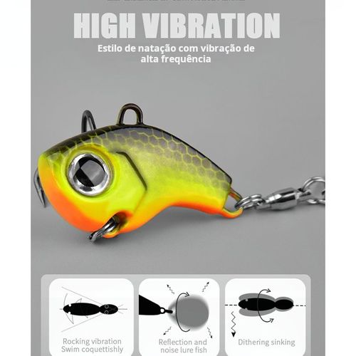 🎣Isca Artificial  Mini Tornado Spinner Vibração Longo Alcance​