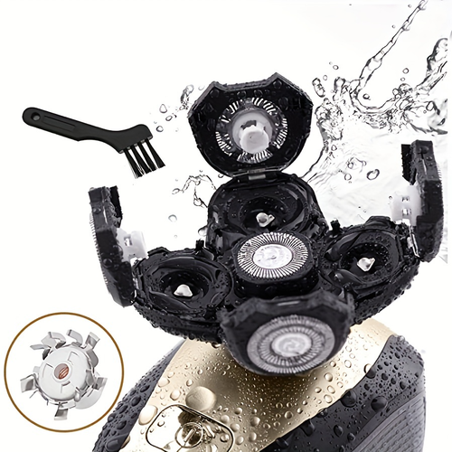 5 in 1 Rechargeable Head Shaver, Bald Head Razor Grooming Kit With Hair Clipper